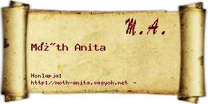 Móth Anita névjegykártya